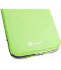 PU puzdro typu kniha MUVIT Fluosh pre Samsung Galaxy S4, zelené