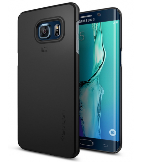 Púzdro SPIGEN Thin Fit Smooth black, Galaxy S6 Edge Plus