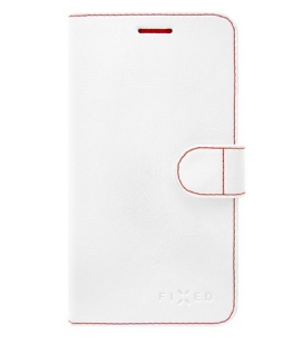 Puzdro typu kniha FIXED FIT pre Samsung Galaxy J7 (2016), biele