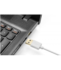 Obojstranný USB dátový kábel FIXED TO micro USB s konektorom micro USB, 1m, biely