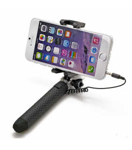 Selfie stick CELLY Mini selfie, spúšť cez 3.5mm jack, kompaktné rozmery, čierna